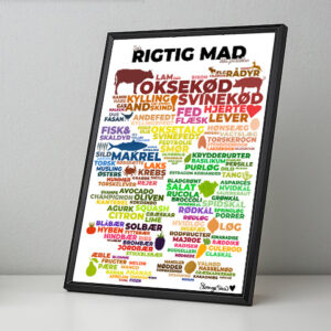 Plakat i ramme, farvetryk